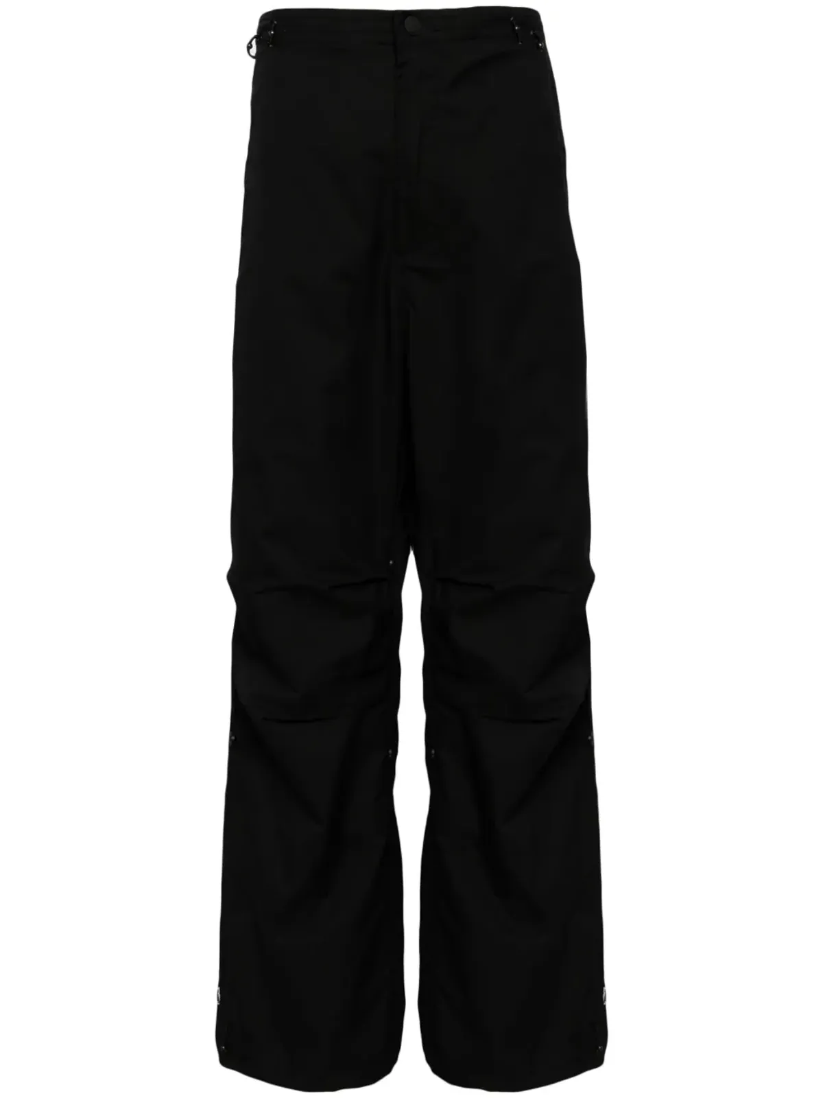 Maharishi x Jean-Michel Basquiat ブラックのワイドレッグパンツ - 画像1