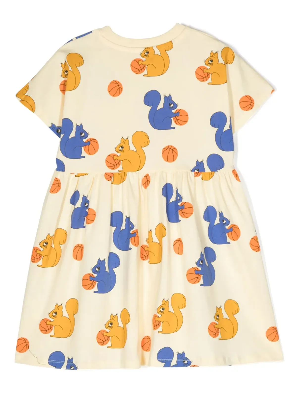 Mini Rodini Squirrels all-over print dress - Yellow - 画像2