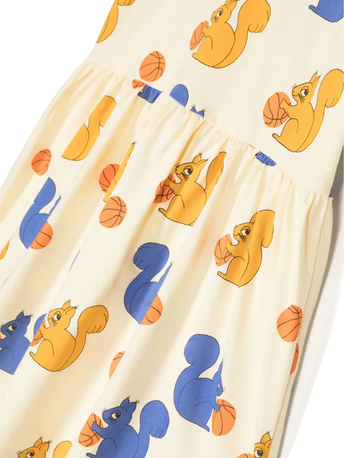 Mini Rodini Squirrels all-over print dress - Yellow - 画像3