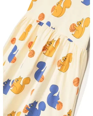 Mini Rodini Squirrels all-over print dress - Yellow - サムネイル3