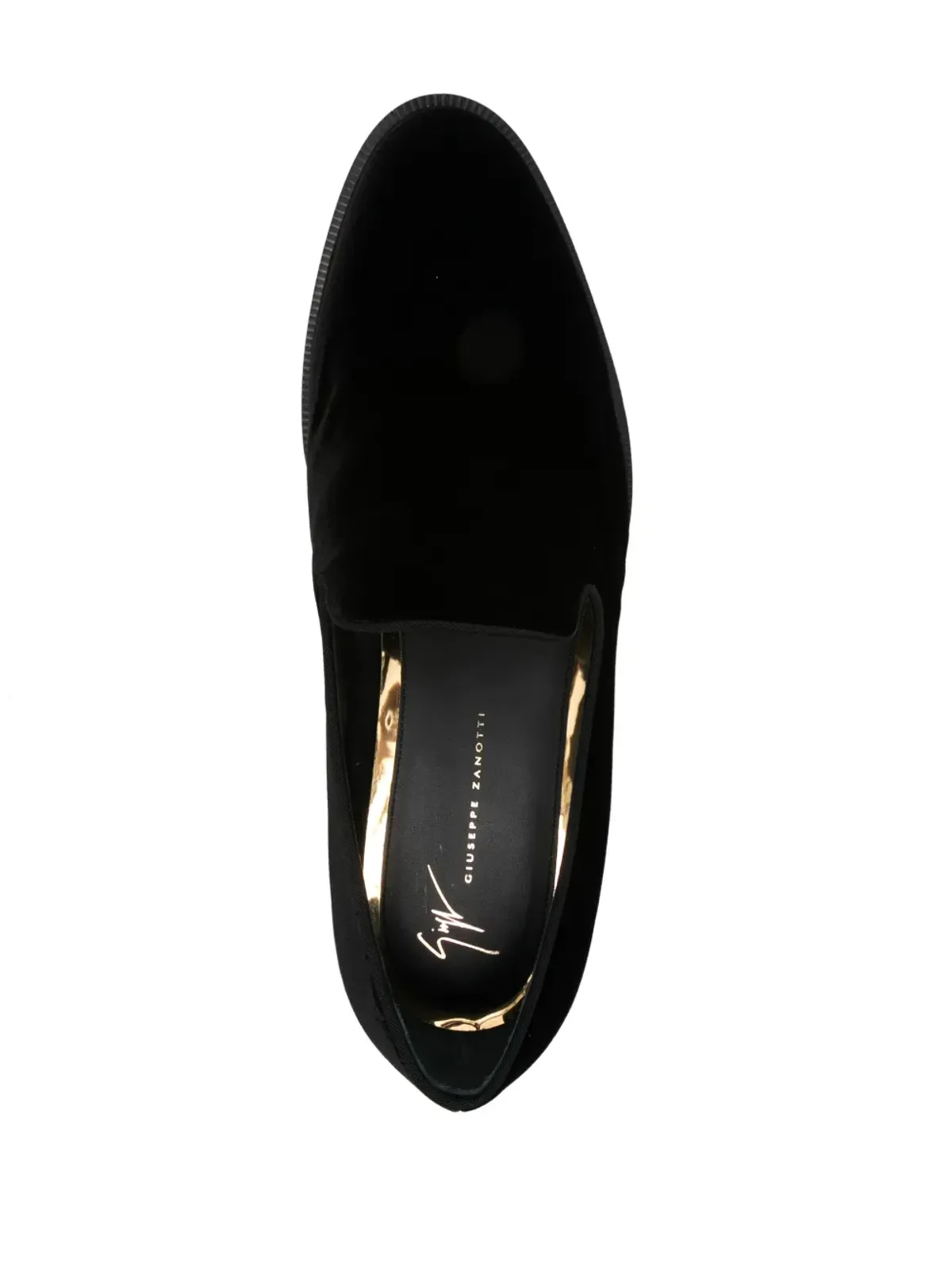 Giuseppe Zanotti ルドルフ ベルベット スリッパ ブラック - 画像4