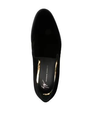 Giuseppe Zanotti ルドルフ ベルベット スリッパ ブラック - サムネイル4