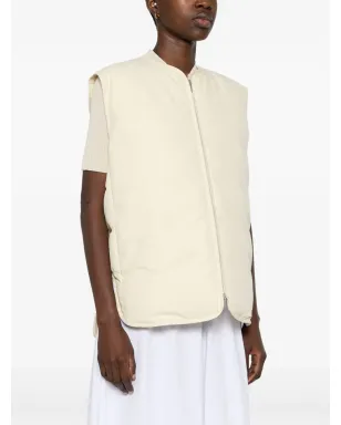 Jil Sander パッド入りジップアップジレ - ニュートラル系 - サムネイル3