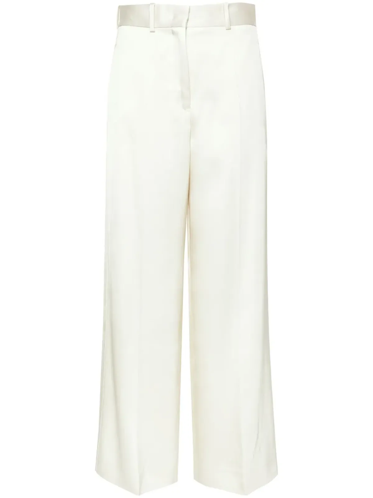 Jil Sander ハイライズ ツイル パラッツォパンツ - 画像1