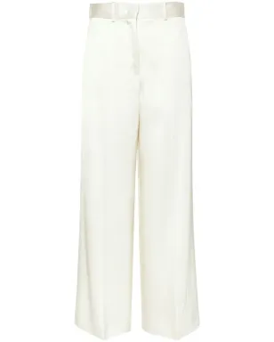 Jil Sander ハイライズ ツイル パラッツォパンツ - サムネイル1