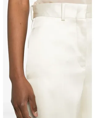 Jil Sander ハイライズ ツイル パラッツォパンツ - サムネイル5