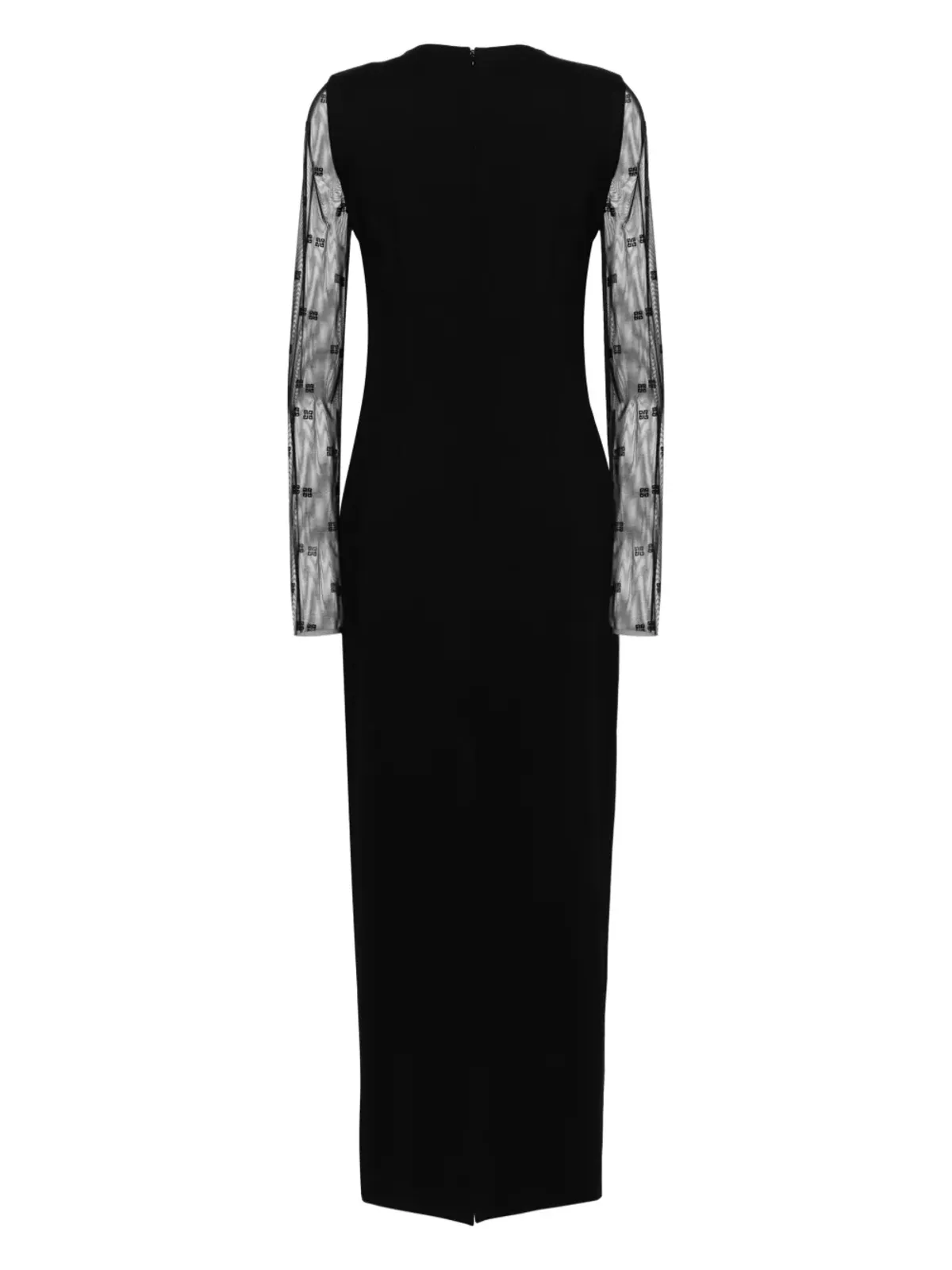 Givenchy 4Gモチーフ クレープ マキシドレス ブラック - 画像2