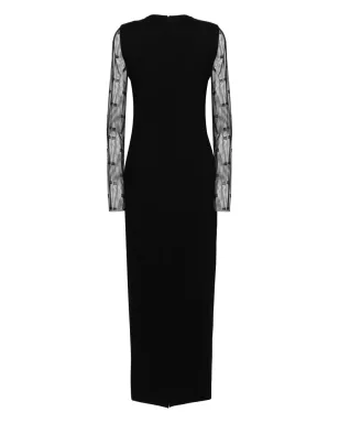 Givenchy 4Gモチーフ クレープ マキシドレス ブラック - サムネイル2