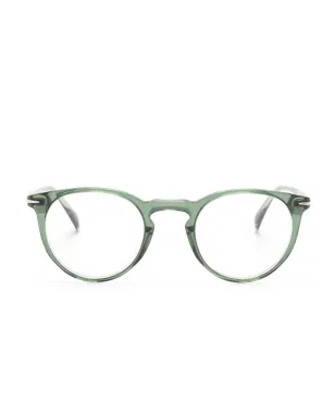 Eyewear by David Beckham 透明な丸型フレームのメガネ - サムネイル1