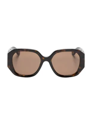 Chloé Eyewear マーシー スクエアフレーム サングラス - Brown - サムネイル1