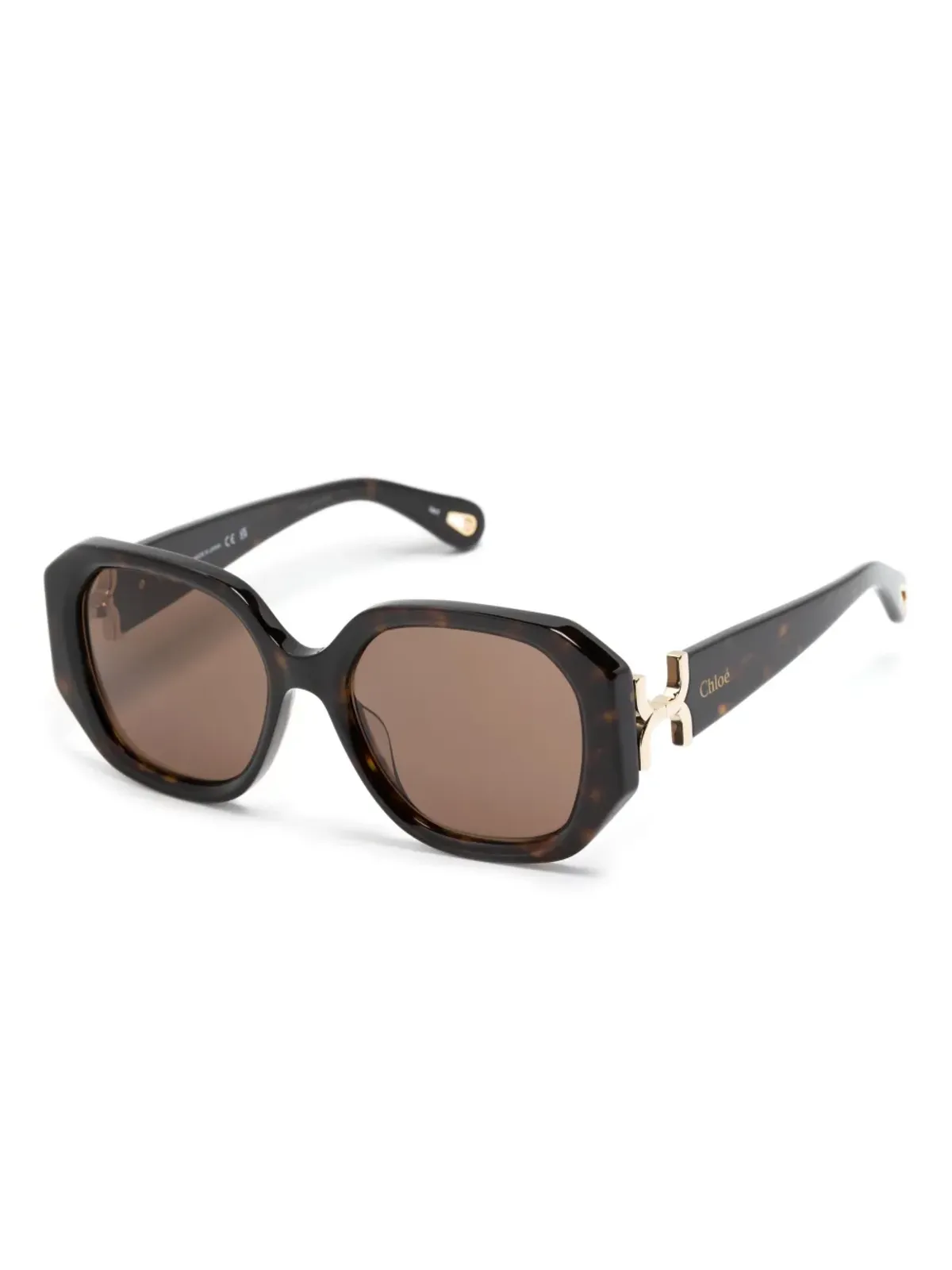 Chloé Eyewear マーシー スクエアフレーム サングラス - Brown - 画像2