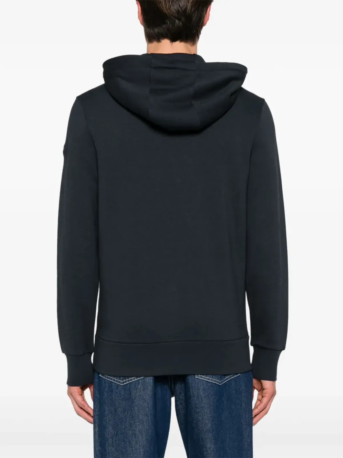 Moncler ロゴアップリケ付きジップフーディ ブルー - 画像4