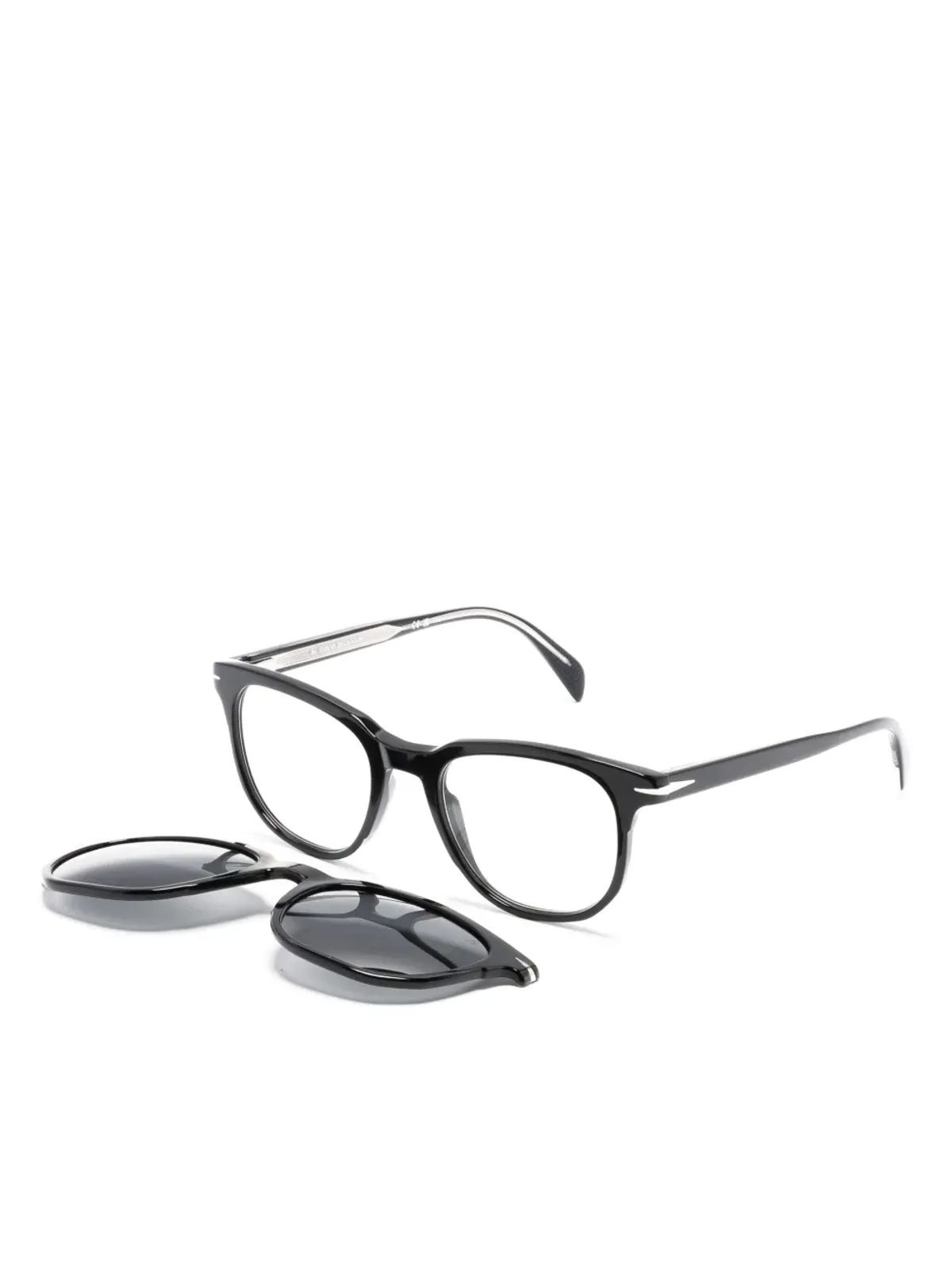 Eyewear by David Beckham DB 7120 スクエアレンズ メガネ（ブラック） - 画像2