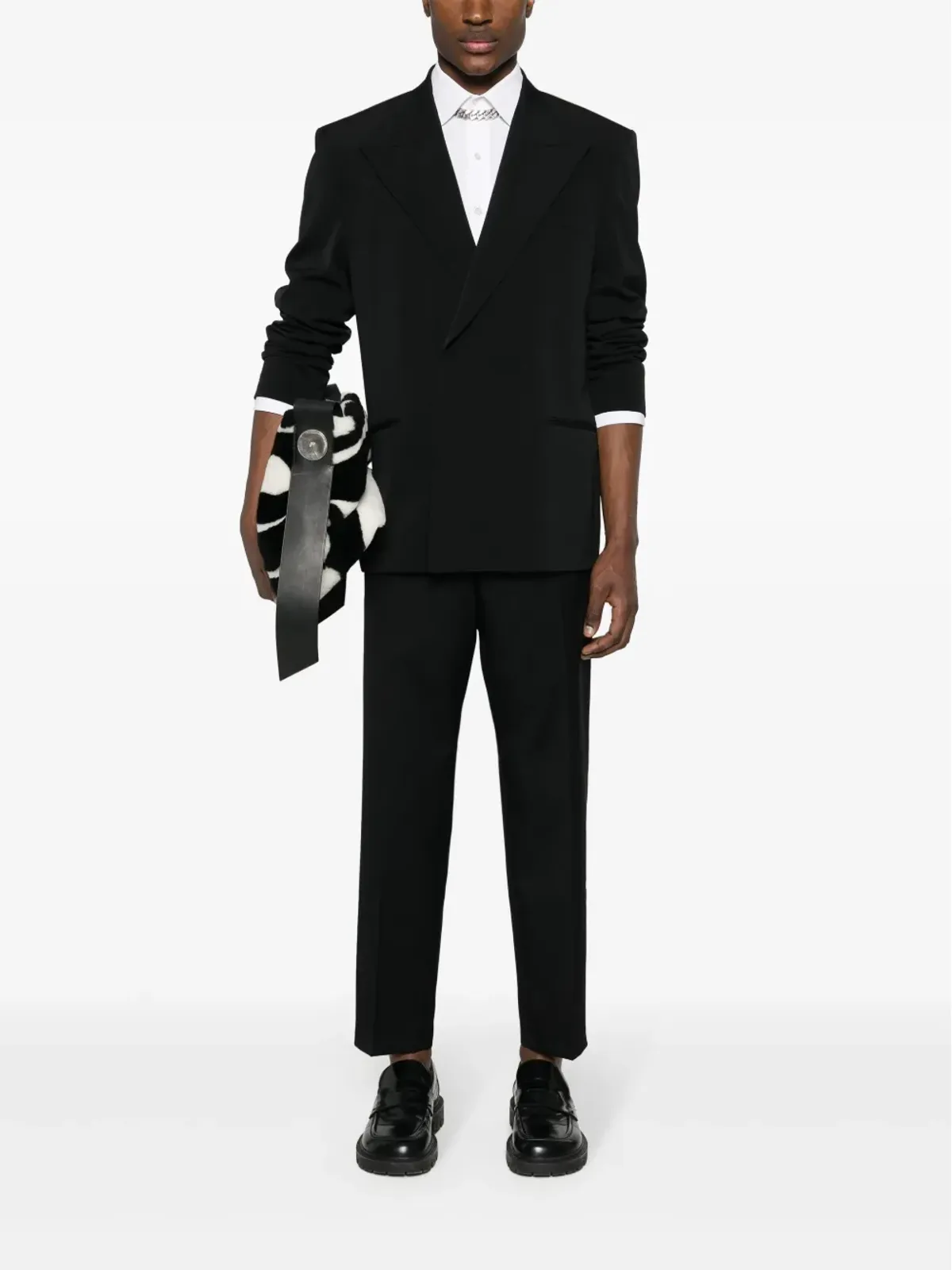 Jil Sander テーパードレッグ クロップドパンツ - 画像2