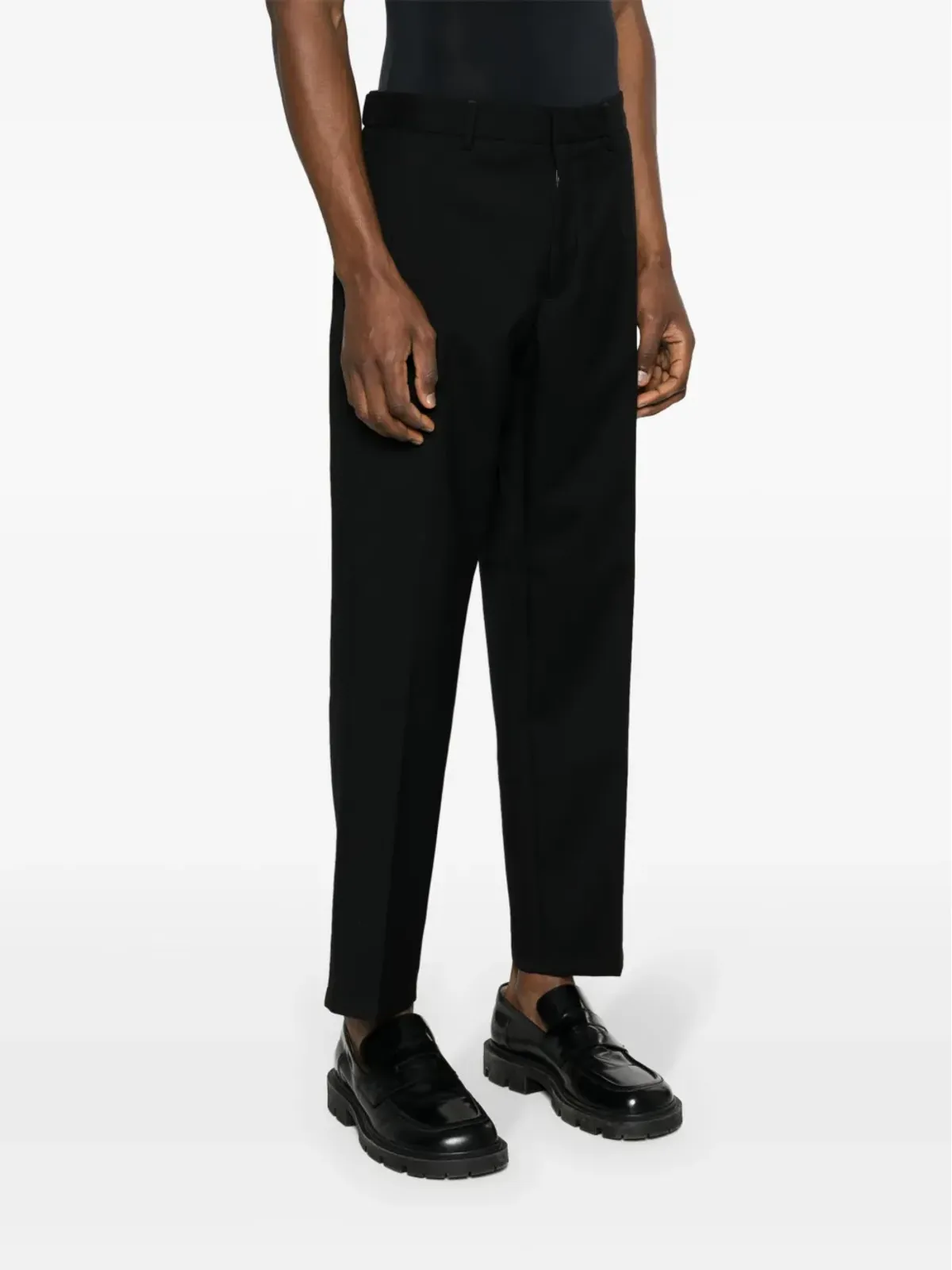 Jil Sander テーパードレッグ クロップドパンツ - 画像3