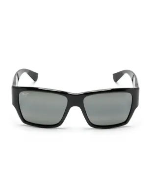 Maui Jim Kaolu スクエアフレーム サングラス - ブラック - サムネイル1