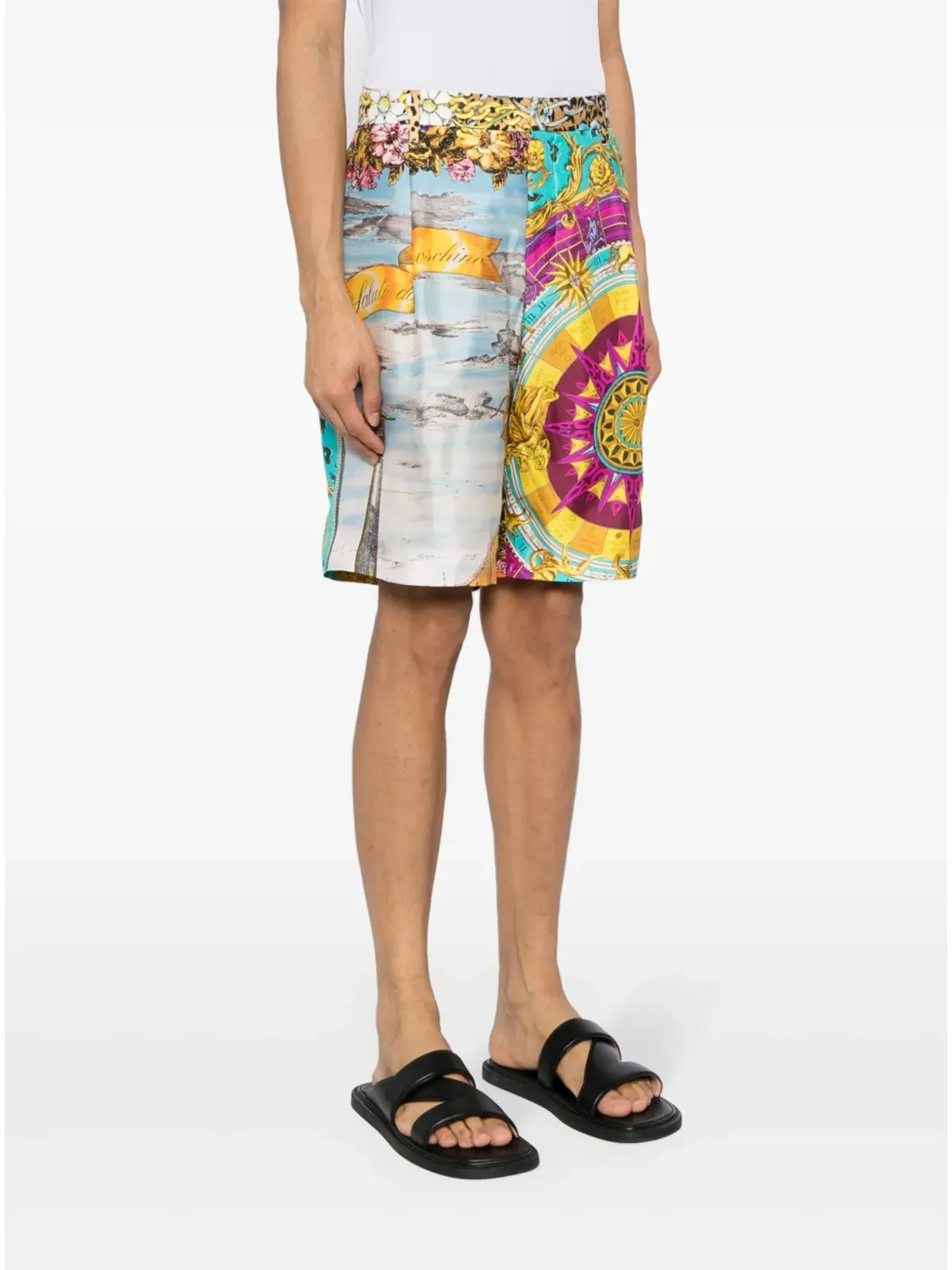 Moschino グラフィックプリント シルクショーツ - マルチカラー - 画像3