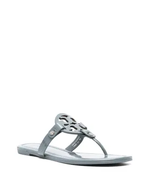 Tory Burch ミラー パテントレザー フリップフロップ ブルー - サムネイル2
