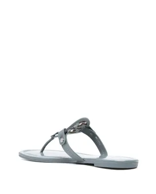 Tory Burch ミラー パテントレザー フリップフロップ ブルー - サムネイル3