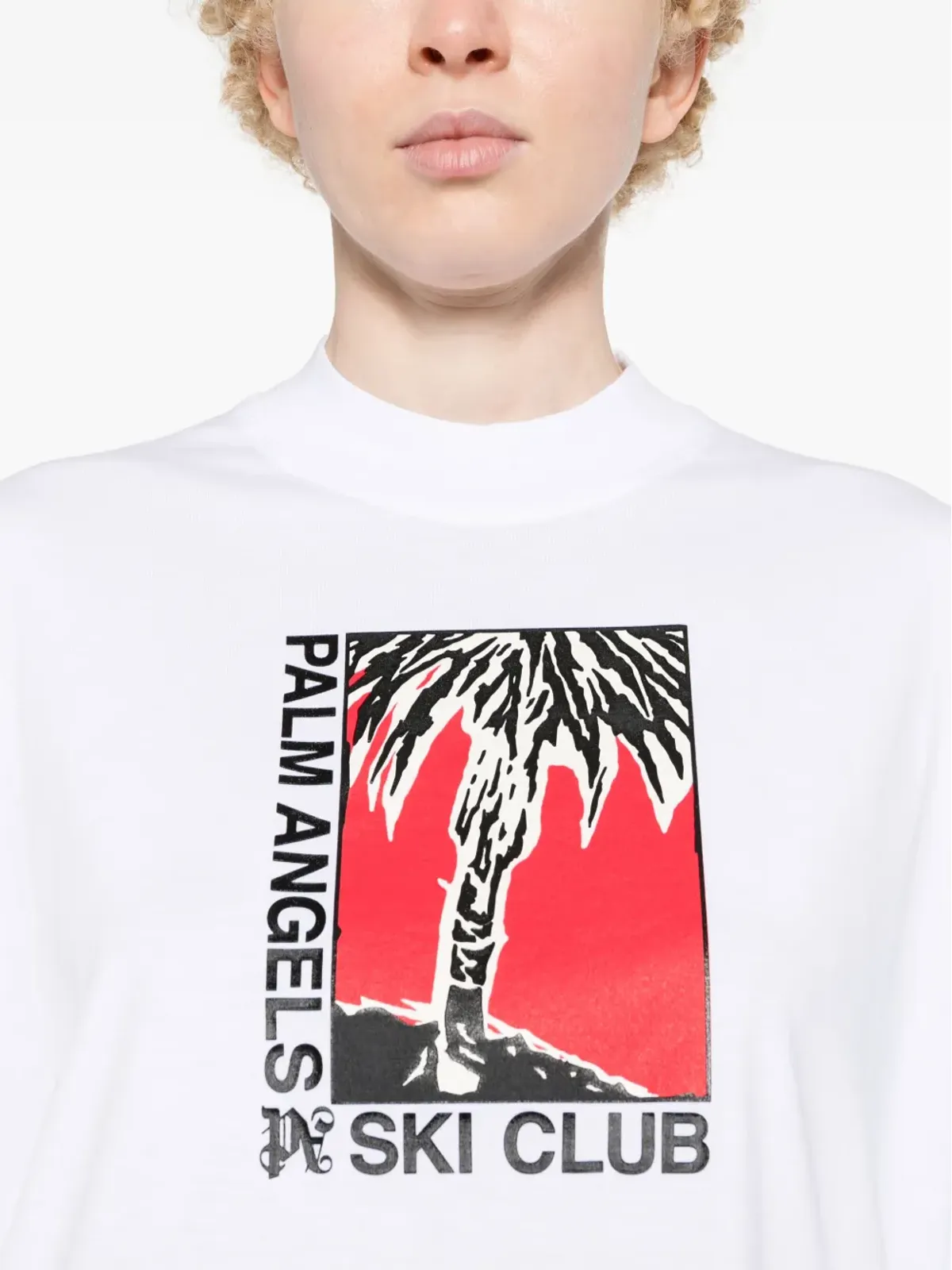 Palm Angels パームスキー・クラブ コットンTシャツ - ホワイト - 画像5