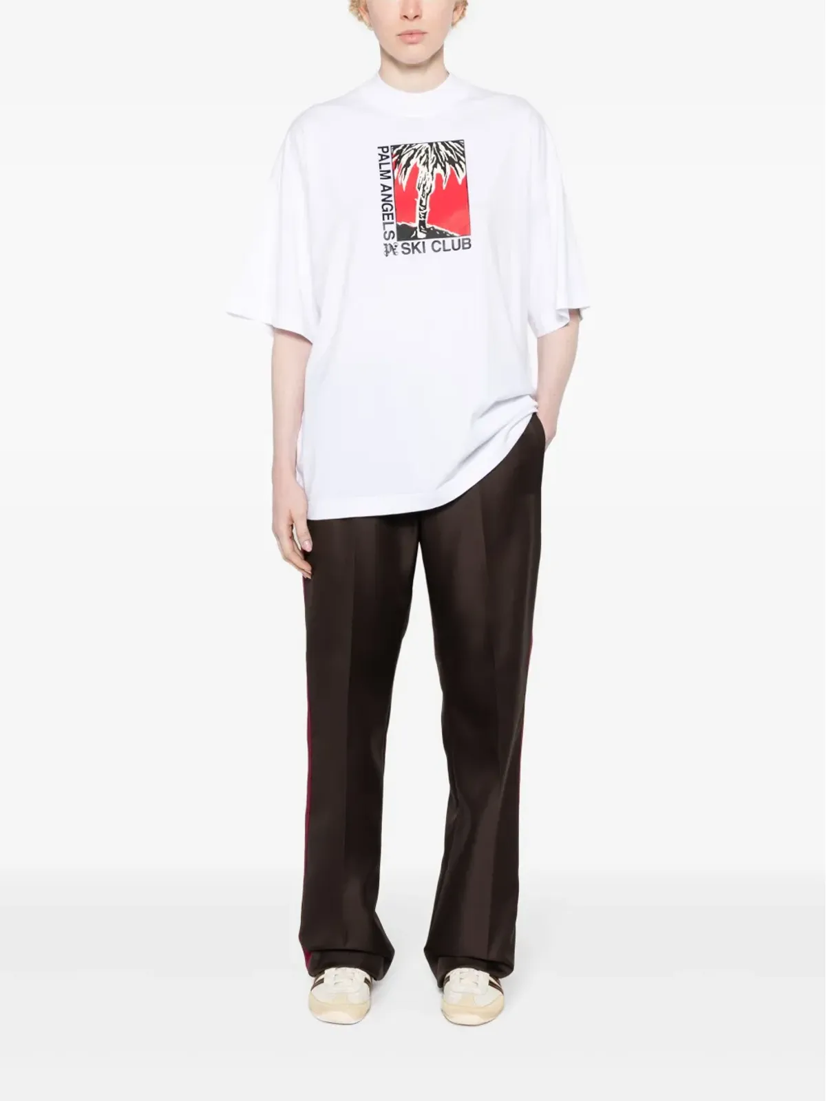 Palm Angels パームスキー・クラブ コットンTシャツ - ホワイト - 画像2
