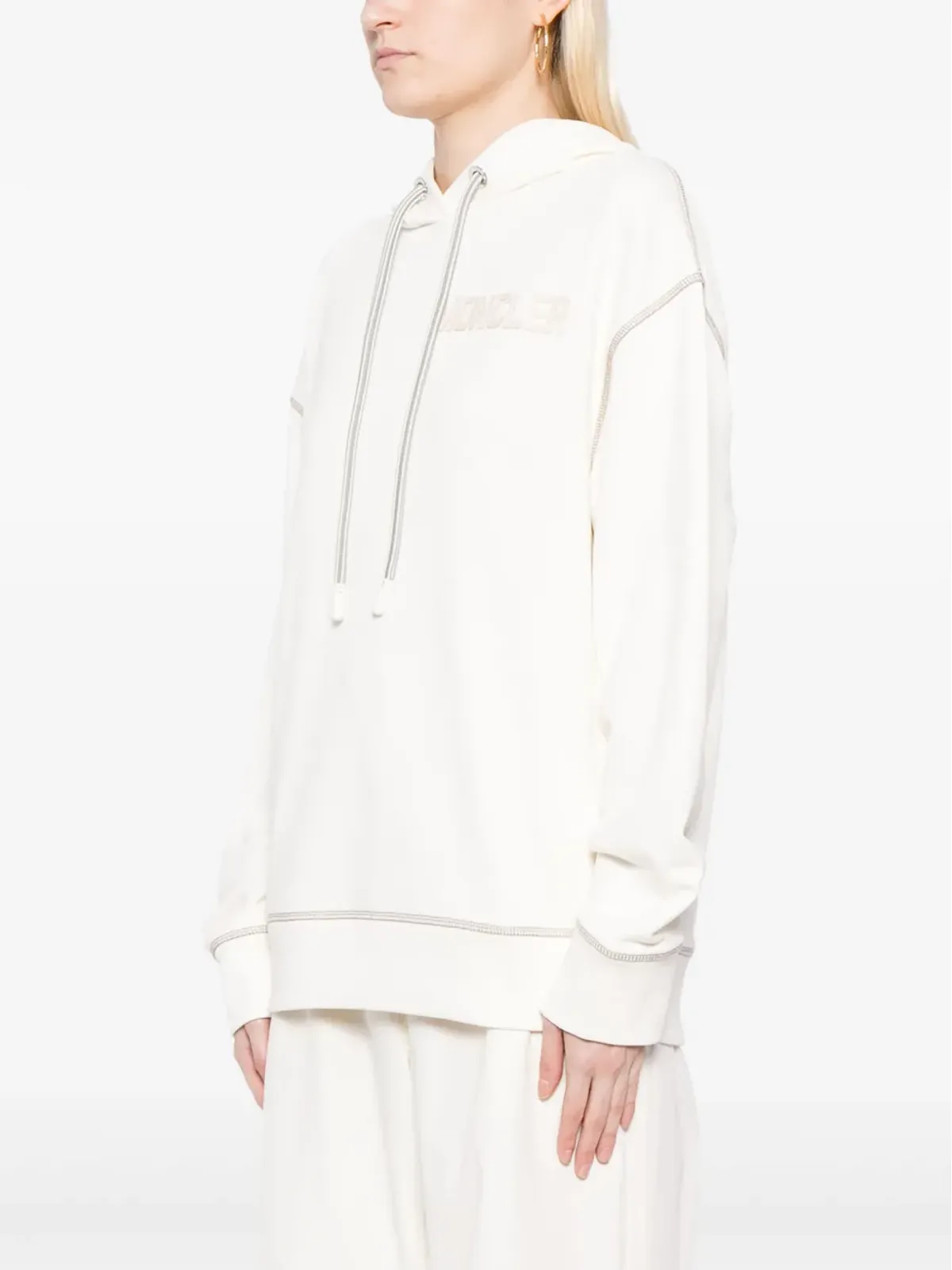 Moncler ロゴ刺繍フーディー - 画像3