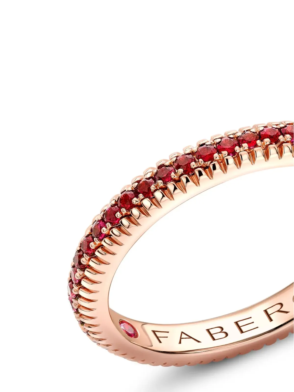 Fabergé 18kt ローズゴールド Colours Of Love ルビー エタニティリング - 画像2