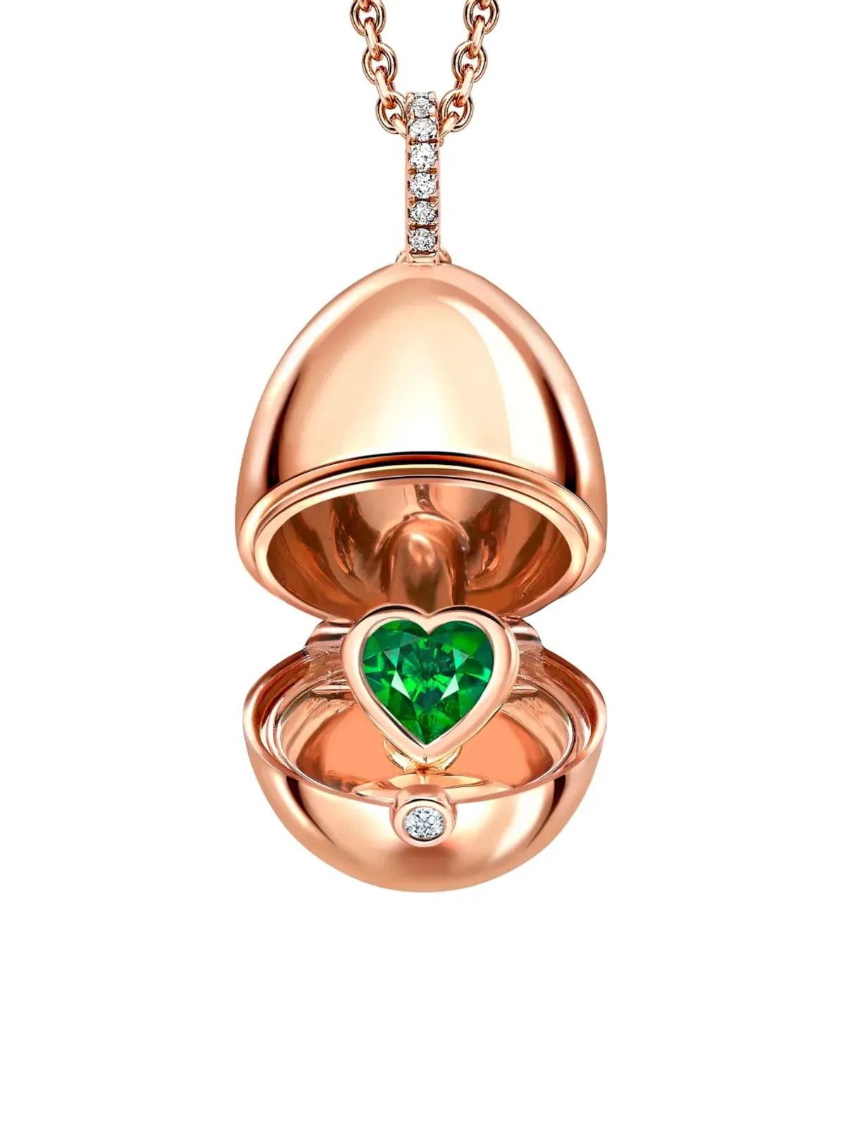 Fabergé エッセンス ハートサプライズ ロケット ペンダント - 画像2