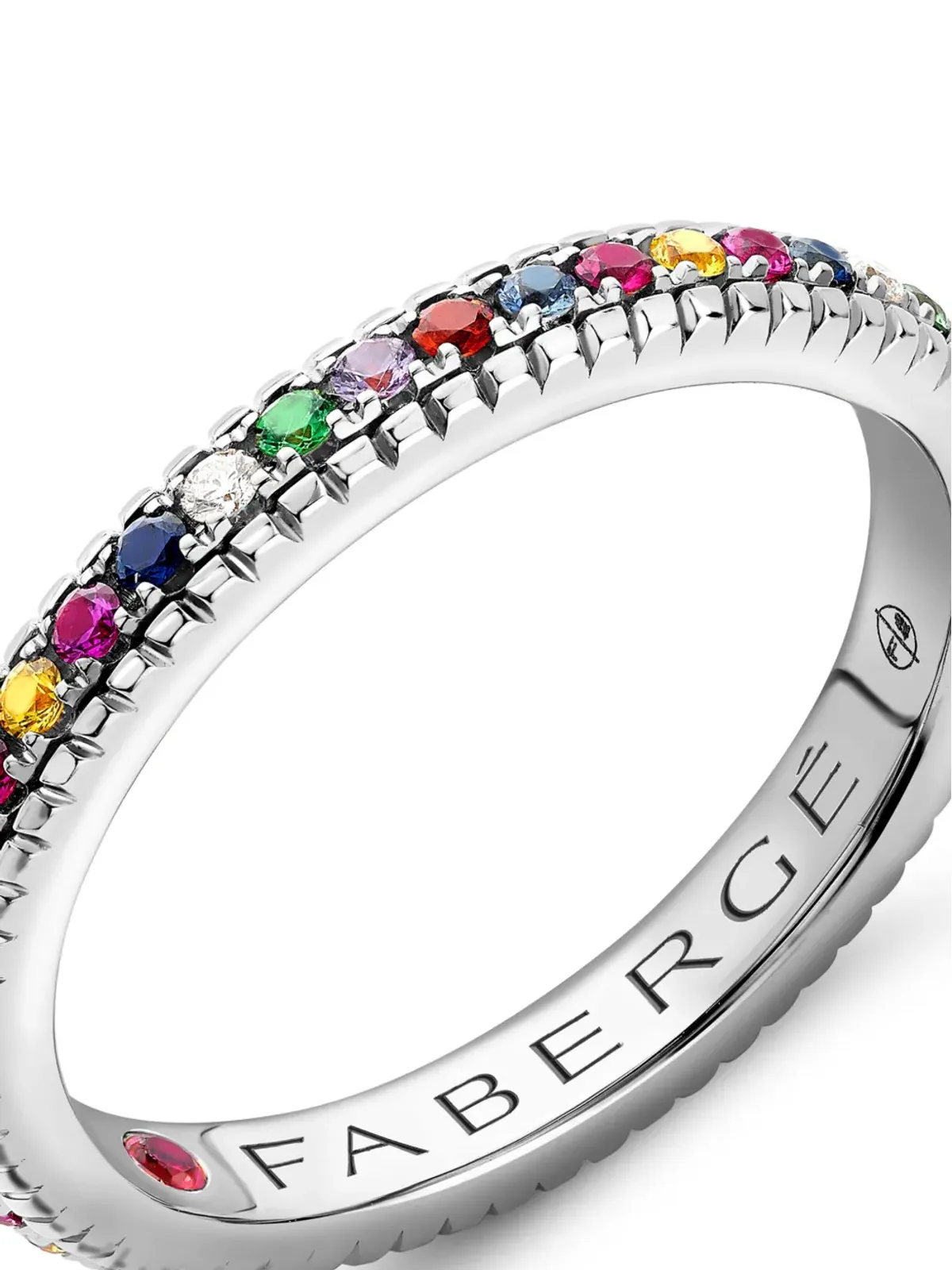 Fabergé カラー・オブ・ラブ マルチストーン リング - シルバー - 画像2