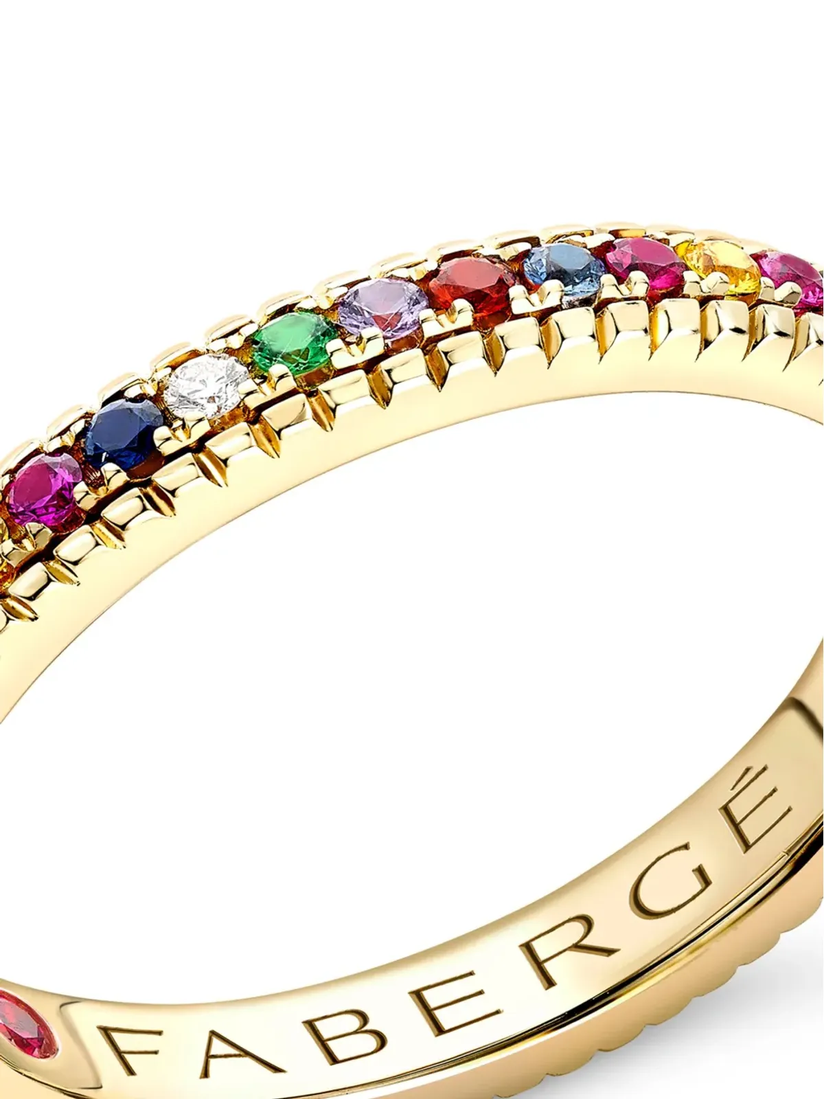 Fabergé 18kt yellow gold Colours of Love Yemulti-stone ring - 画像2