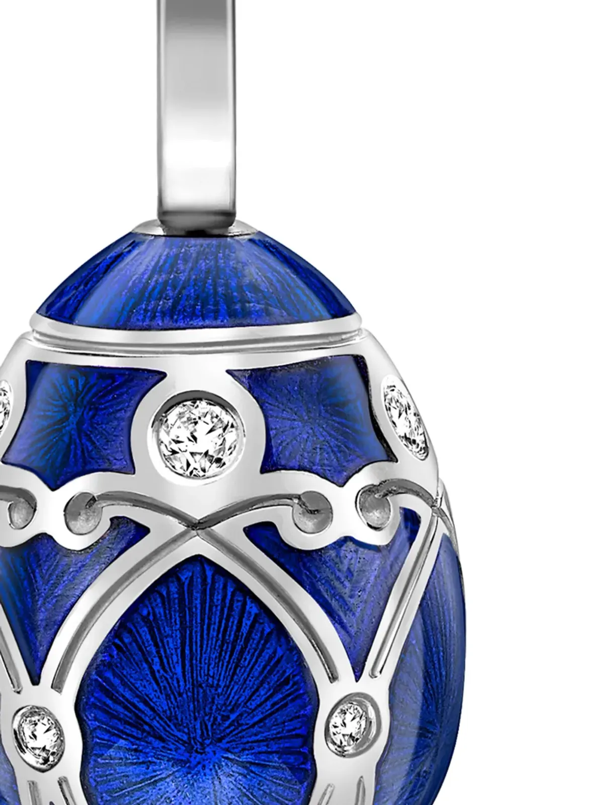 Fabergé ヘリテージ・パレ・エッグ ダイヤモンド チャーム - シルバー - 画像2
