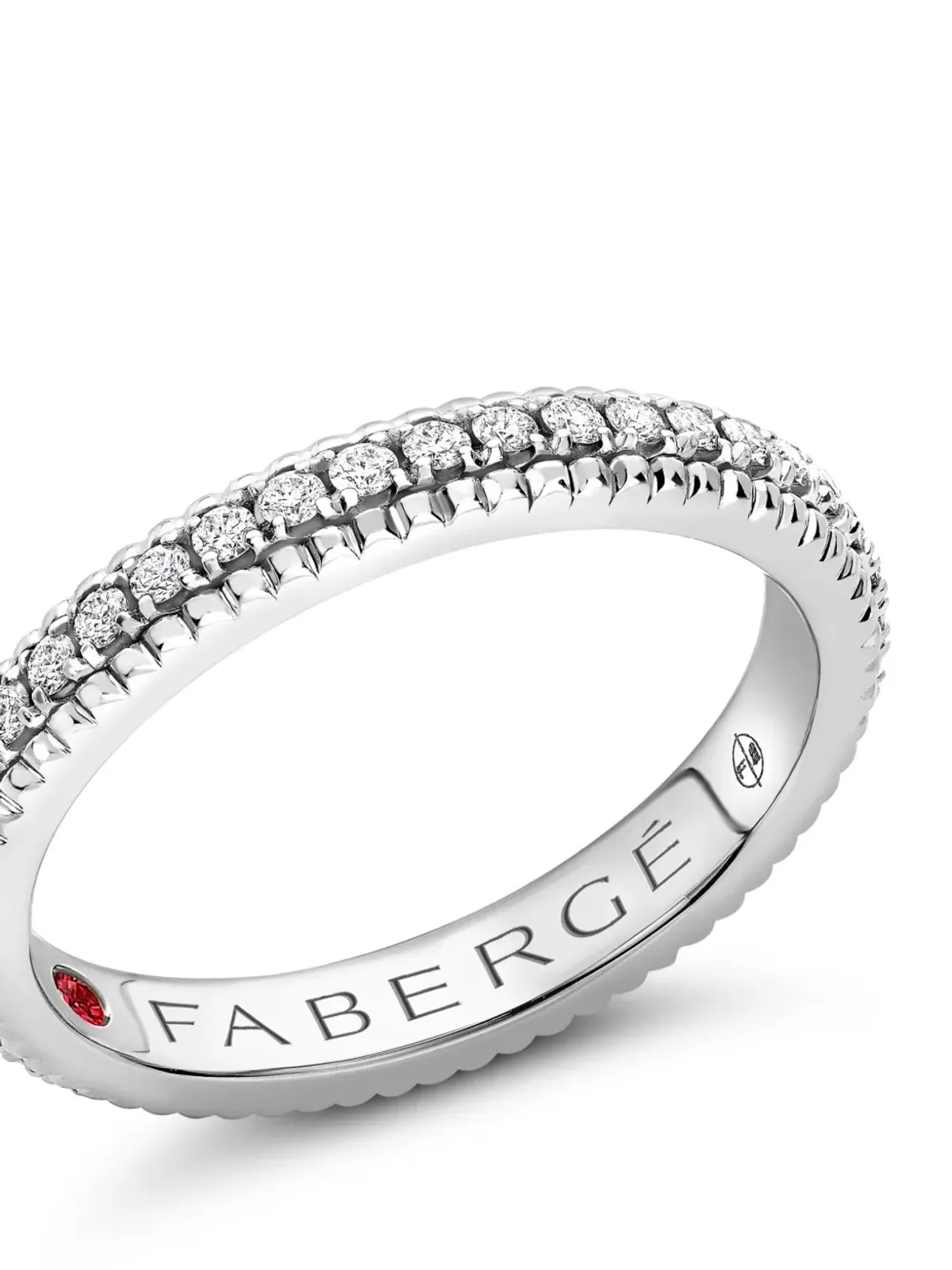 Fabergé カラーズ・オブ・ラブ ダイヤモンド エタニティリング - シルバー - 画像2