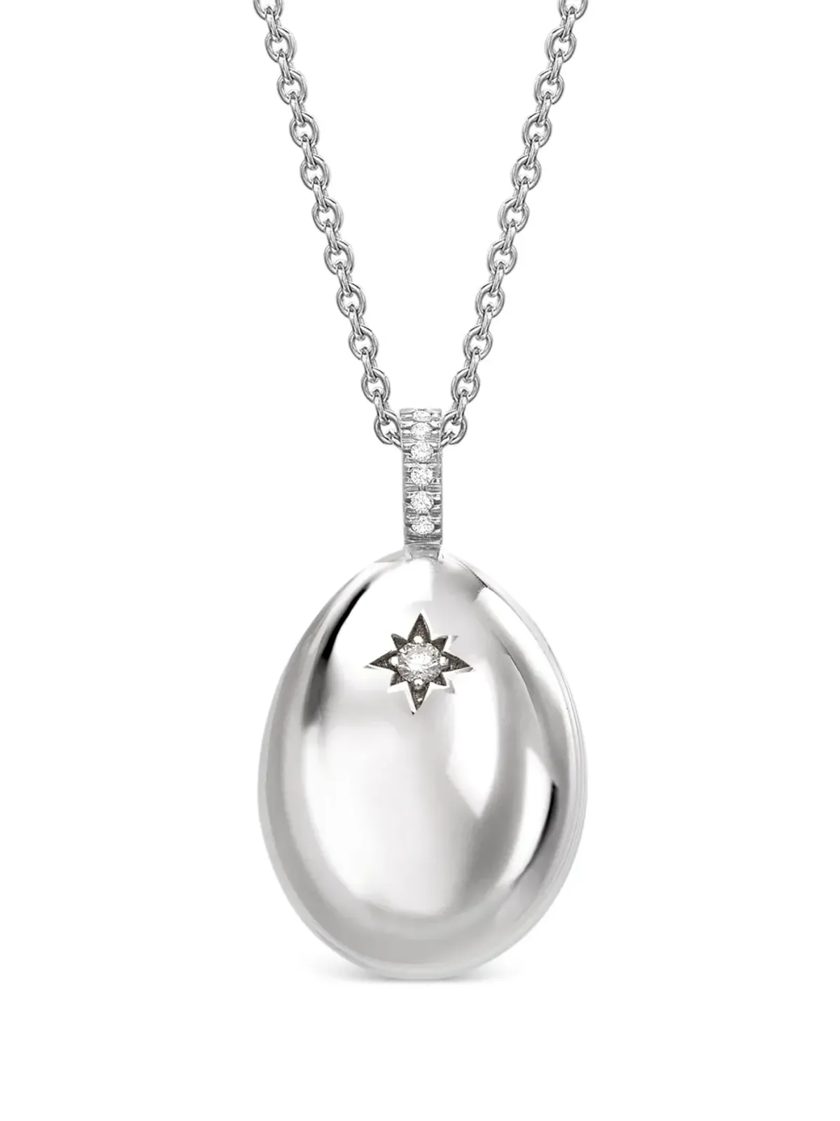 Fabergé エッセンス I Love You エッグ ダイヤモンド ペンダント ネックレス - 画像2