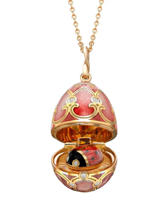 Fabergé Fabergé 18Kイエローゴールド ヘリテージ レディバード・サプライズ ダイヤモンド ロケットネックレスの商品画像