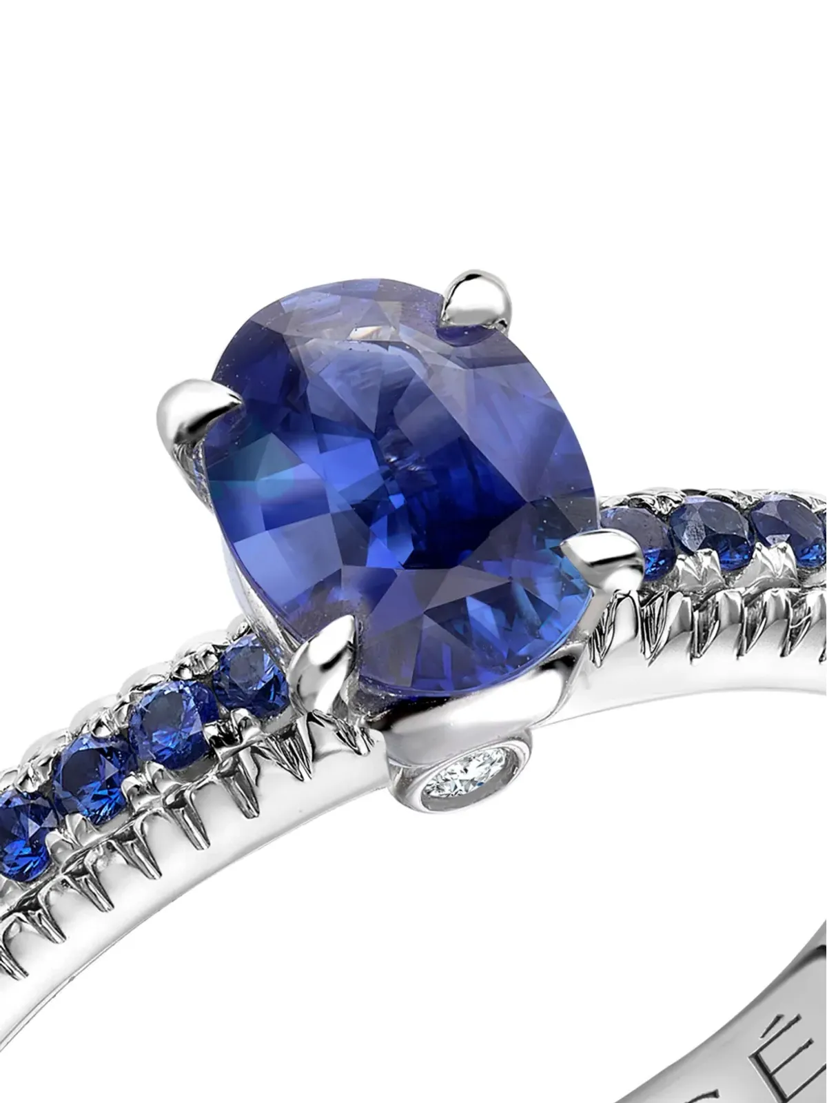 Fabergé カラーズ・オブ・ラブ サファイアとダイヤモンドのリング - シルバー - 画像2