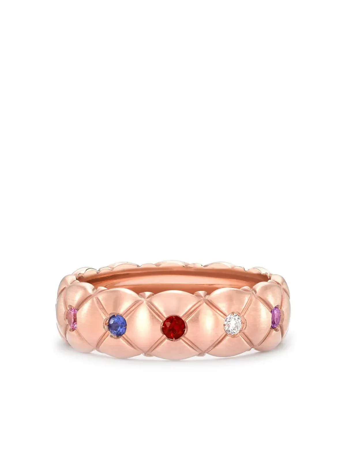 Fabergé 18金ローズゴールド Treillage リング - ピンク - 画像1