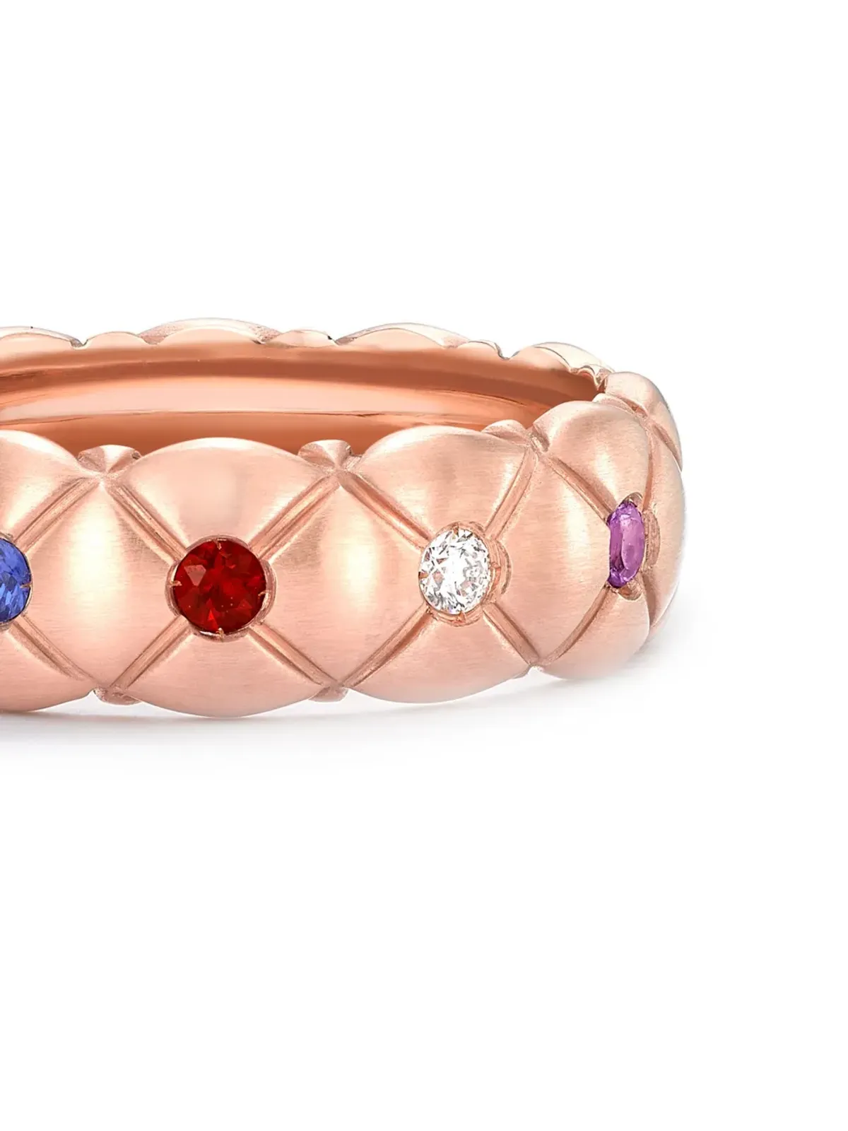 Fabergé 18金ローズゴールド Treillage リング - ピンク - 画像2