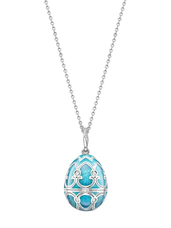 Fabergé Fabergé ヘリテージ・スノーフレーク・サプライズ ロケットペンダントネックレス - ブルーの商品画像