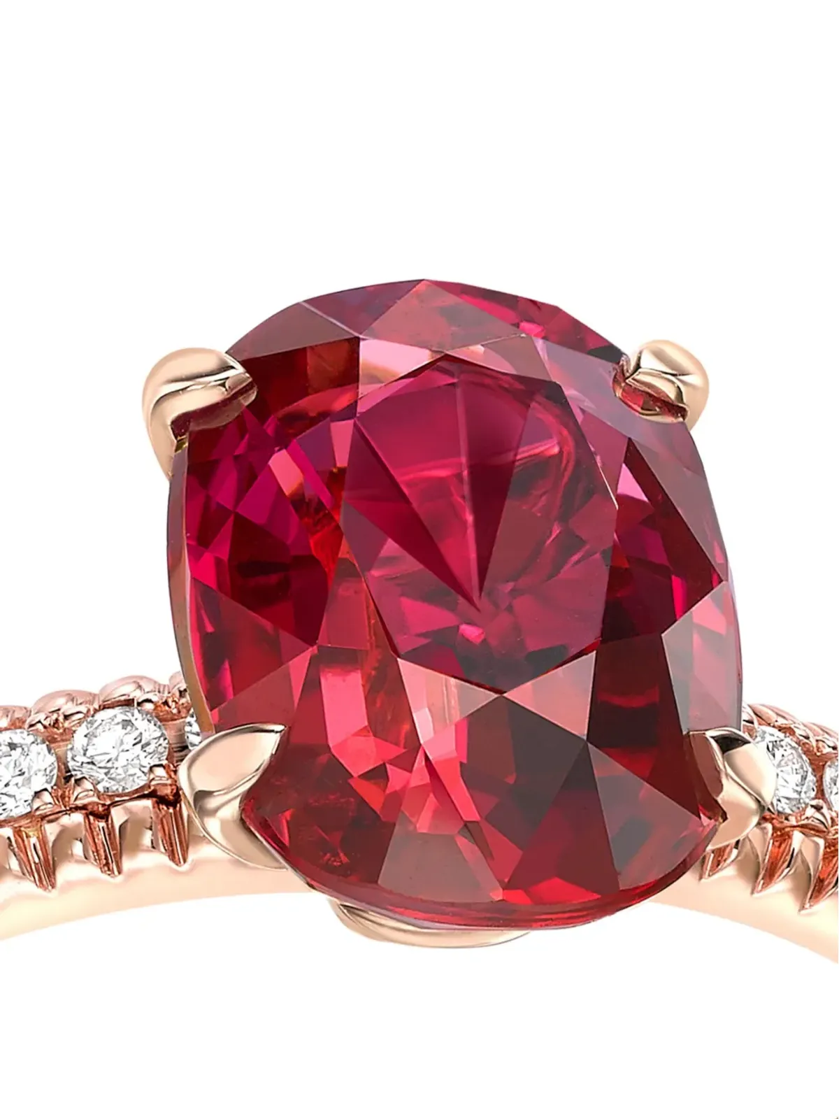 Fabergé 18Kローズゴールド カラーズ・オブ・ラブ ルビー＆ダイヤモンド リング - 画像2