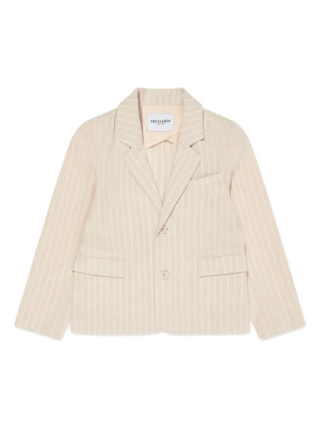 TRUSSARDI JUNIOR TRUSSARDI JUNIOR ピンストライプ シングルブレスト ブレザーの商品画像