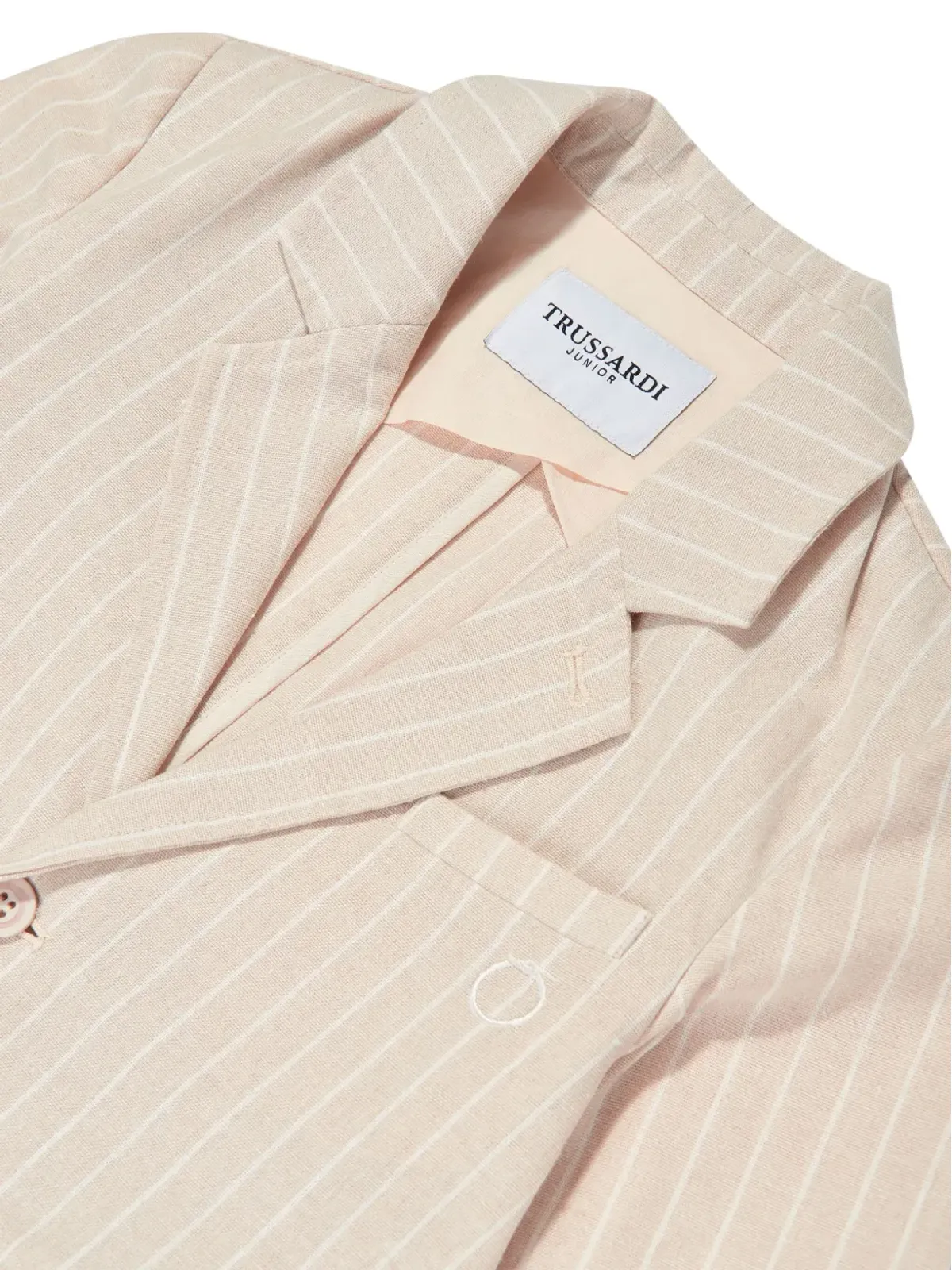 TRUSSARDI JUNIOR ピンストライプ シングルブレスト ブレザー - 画像3
