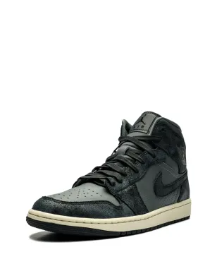 Jordan エアジョーダン 1 ミッド ディストレスド スモークグレー スニーカー - サムネイル4