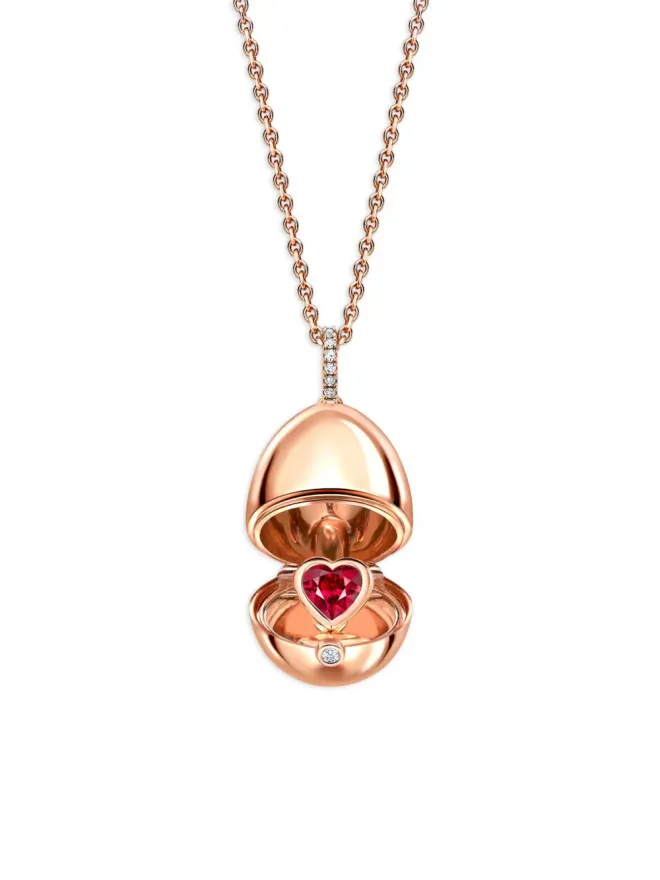 Fabergé Fabergé エッセンス ハートサプライズ ルビー ロケット ネックレスの商品画像