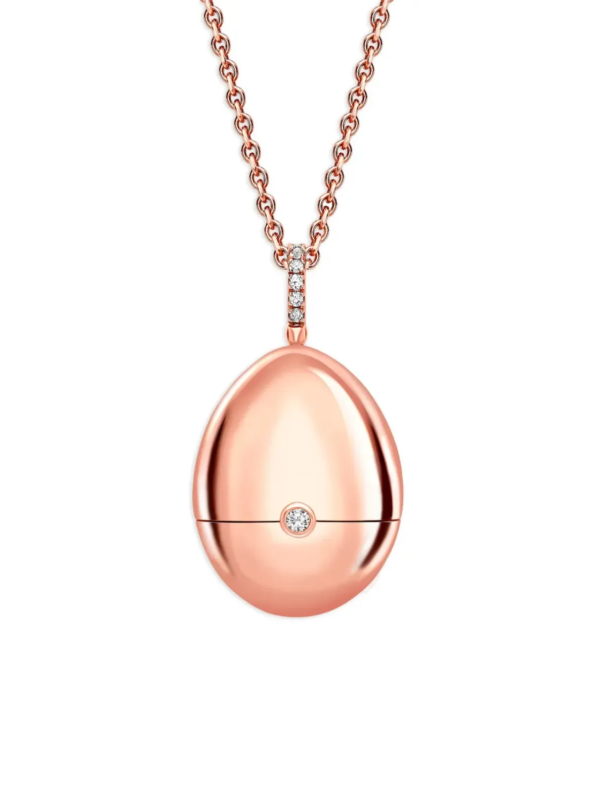 Fabergé エッセンス ハートサプライズ ルビー ロケット ネックレス - 画像3