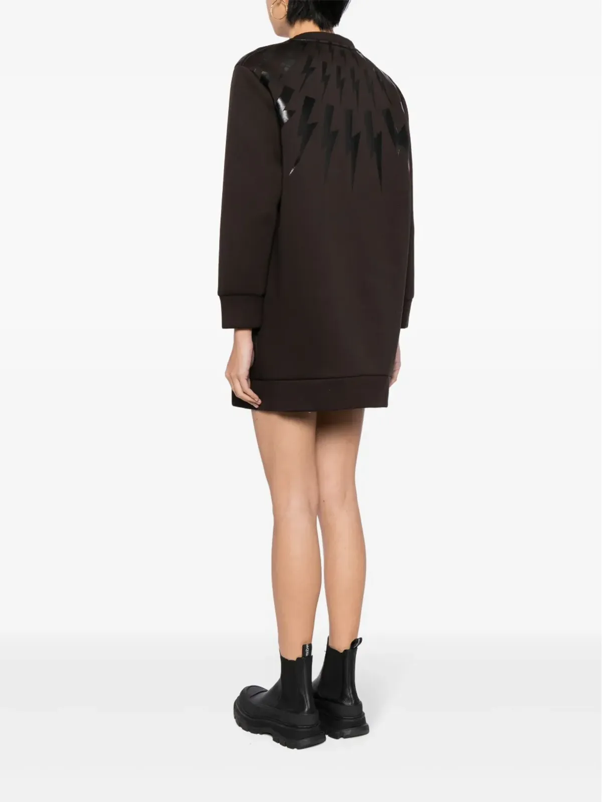 Neil Barrett ライトニングボールドプリント ミニドレス - 画像4