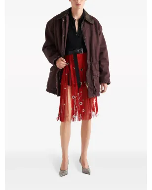 Prada ロングスリーブ カシミア ポロシャツ - ブラック - サムネイル2