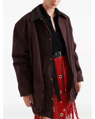 Prada ロングスリーブ カシミア ポロシャツ - ブラック - サムネイル3