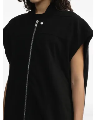 Rick Owens DRKSHDW ジップアップ コットン ベスト - ブラック - サムネイル5