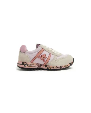 Premiata Kids スカイパネルドスエードスニーカー ピンク - サムネイル1