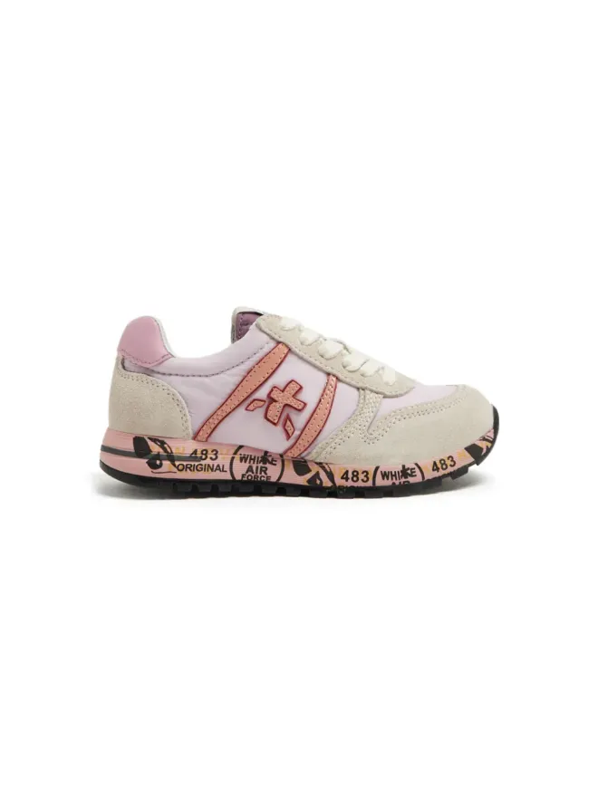 Premiata Kids Premiata Kids スカイパネルドスエードスニーカー ピンクの商品画像